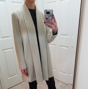 Ann Taylor Factory faux suede open front coat